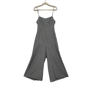 Club Monaco NWT Dalennah Open Back Tie Waist Wide Leg Crop Jumpsuit Size 8